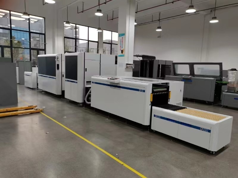 CMYK Inkjet Web Digital Color Inkjet Printing Roll To Sheet Machine Press Printing Digital Printer